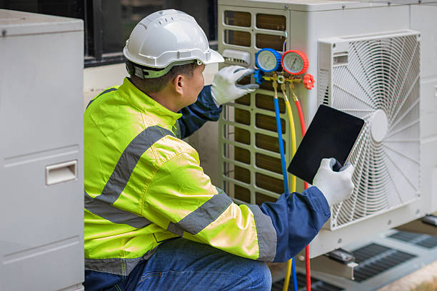 Professional Hvac technician working in Marysville, OH